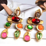 Dropping Gems Earrings