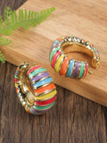Kaleidoscope Hoop Earrings