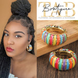 Kaleidoscope Hoop Earrings