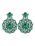 Green Crystal Earrings