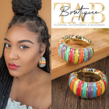 Kaleidoscope Hoop Earrings