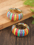 Kaleidoscope Hoop Earrings