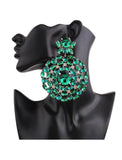 Green Crystal Earrings