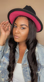 Pink Bottom Wide Brim Fedora