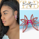 Pink Firefly Earrings