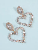 Crystal Heart Earrings