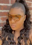 Golden Ombré Curved Temple Sunglasses