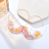 Patterned Pop of Color Earrings