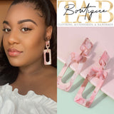 Pink Illusion Earrings