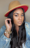 Red Bottom Wide Brim Fedora