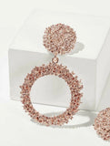 Rose Gold Globe Earrings