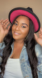 Pink Bottom Wide Brim Fedora