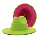 Pink Bottom Wide Brim Fedora
