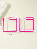 Hot Pink 3D Hoops