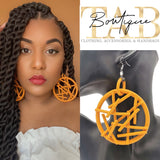 Mustard Yellow Jungle Gym Earrings