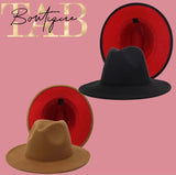 Red Bottom Wide Brim Fedora