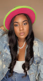 Pink Bottom Wide Brim Fedora