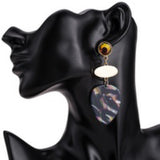 Resin Leaf Earrings