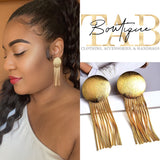 Golden Jellyfish Earrings