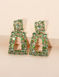 Green Sparkle Tower Earrings