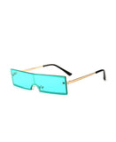 Ocean Blue Skinny Lens Sunglasses