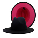 Pink Bottom Wide Brim Fedora