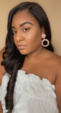 Rose Gold Globe Earrings