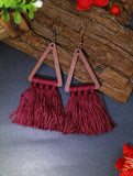 Burgundy Tribute Earrings