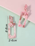 Pink Illusion Earrings