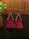 Burgundy Tribute Earrings