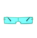 Ocean Blue Skinny Lens Sunglasses