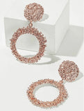 Rose Gold Globe Earrings