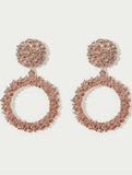 Rose Gold Globe Earrings