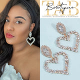 Crystal Heart Earrings