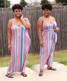 Rainbow Sling Dress