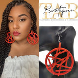 Red Jungle Gym Earrings
