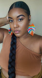 Rainbow Feathered Earrings