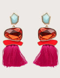 Pink Duster Earrings