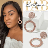 Rose Gold Globe Earrings