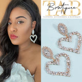 Crystal Heart Earrings